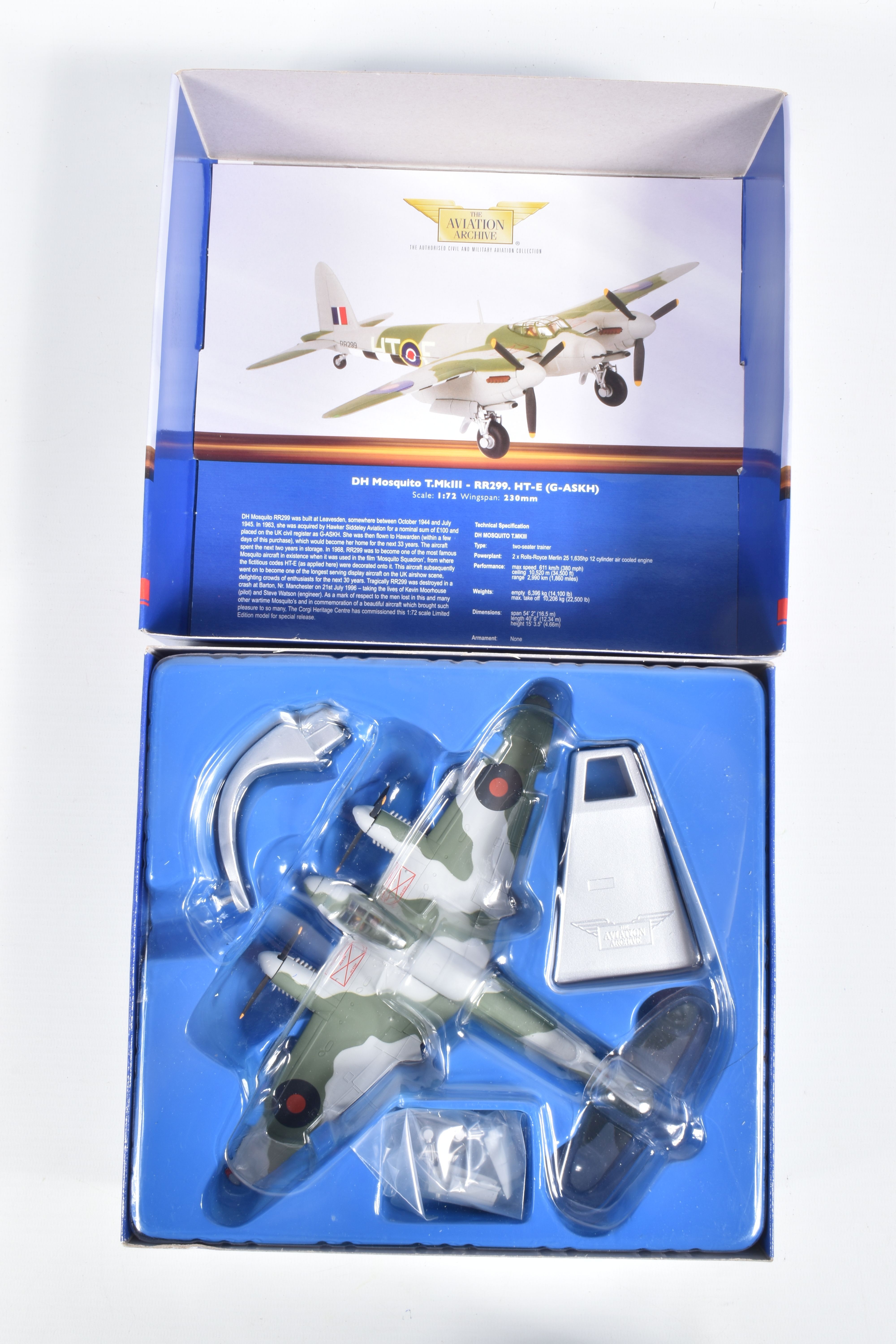 THREE BOXED 1:72 SCALE CORGI AVIATION ARCHIVE DIECAST MODEL AIRCRAFTS, the first a Corgi Predators - Image 3 of 7