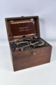 A MILITARY W1649 WAVEMETER IN A WOODEN CASE, this comes in a fitted box with a hinged top and lock