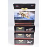 FOUR BOXED LIMITED EDITION CORGI AVIATION ARCHIVE DIECAST MODEL AIRCRAFTS, the first is a 1:72 scale