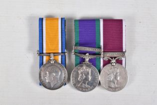 TWO QUEEN ELIZIBETH ROYAL REGIMENT OF FUSILIERS MEDALS TO W. S. PRICE, to include a Regular Army