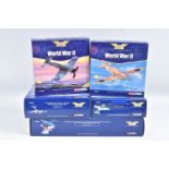 FIVE BOXED 1:72 SCALE LIMITED EDITION CORGI AVIATION ARCHIVE DIECAST MODEL AIRCRAFTS, the first a DH