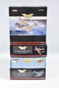 FOUR BOXED 1:27 SCALE LIMITED EDITION CORGI AVIATION ARCHIVE DIECAST MODEL AIRCRAFTS, the first is a