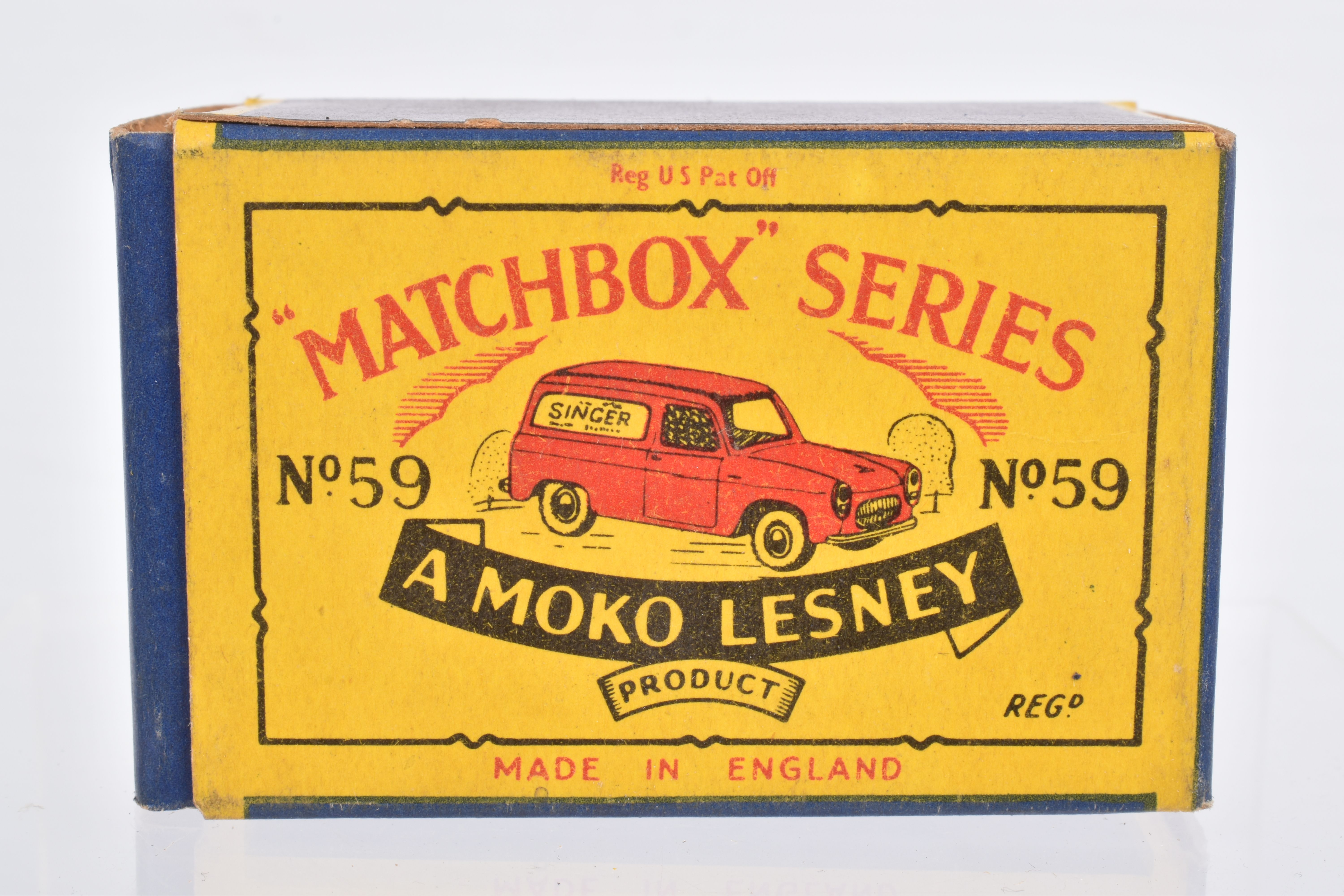 FIVE BOXED MOKO LESNEY MATCHBOX SERIES VAN MODELS, Volkswagen Van, No.34, metal wheels, Bedford - Image 17 of 36