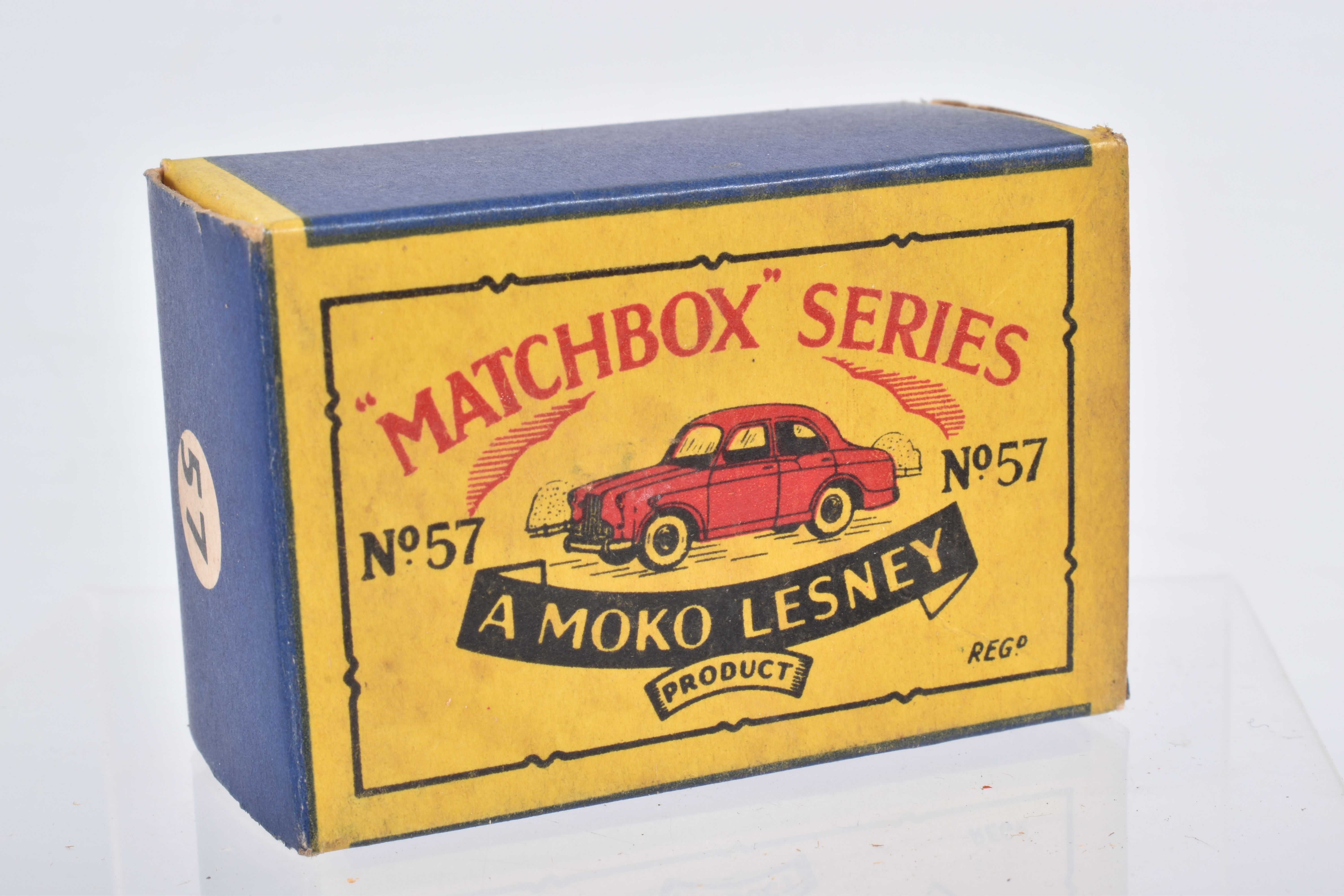 SIX BOXED MOKO LESNEY MATCHBOX SERIES CAR MODELS, Ford Anglia, No.7, grey plastic wheels, Volkswagen - Image 9 of 36