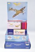 FIVE BOXED CORGI AVIATION ARCHIVE DIECAST MODEL AIRCRAFTS, the first a 1:72 scale Corsair IV,