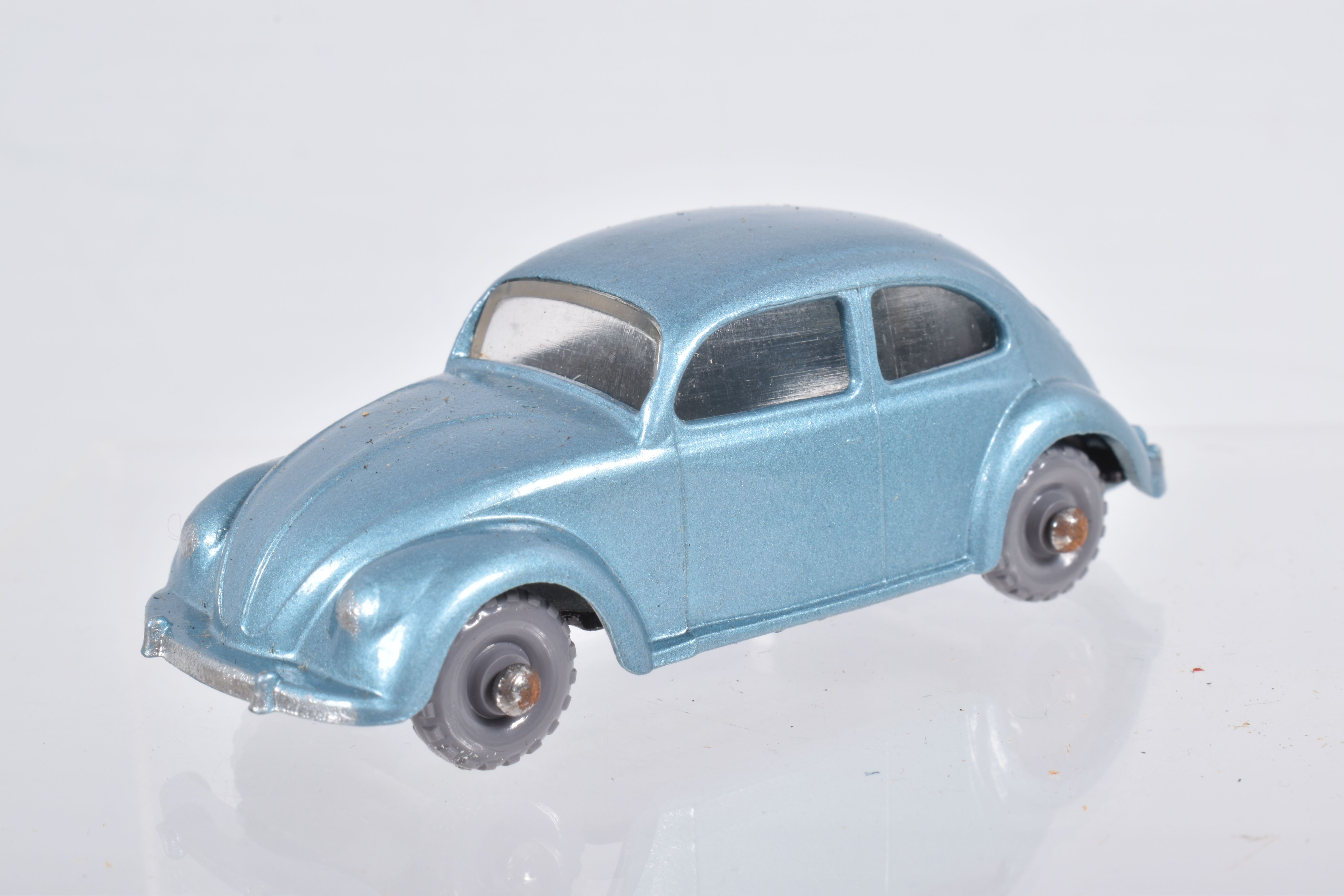 SIX BOXED MOKO LESNEY MATCHBOX SERIES CAR MODELS, Ford Anglia, No.7, grey plastic wheels, Volkswagen - Image 16 of 36