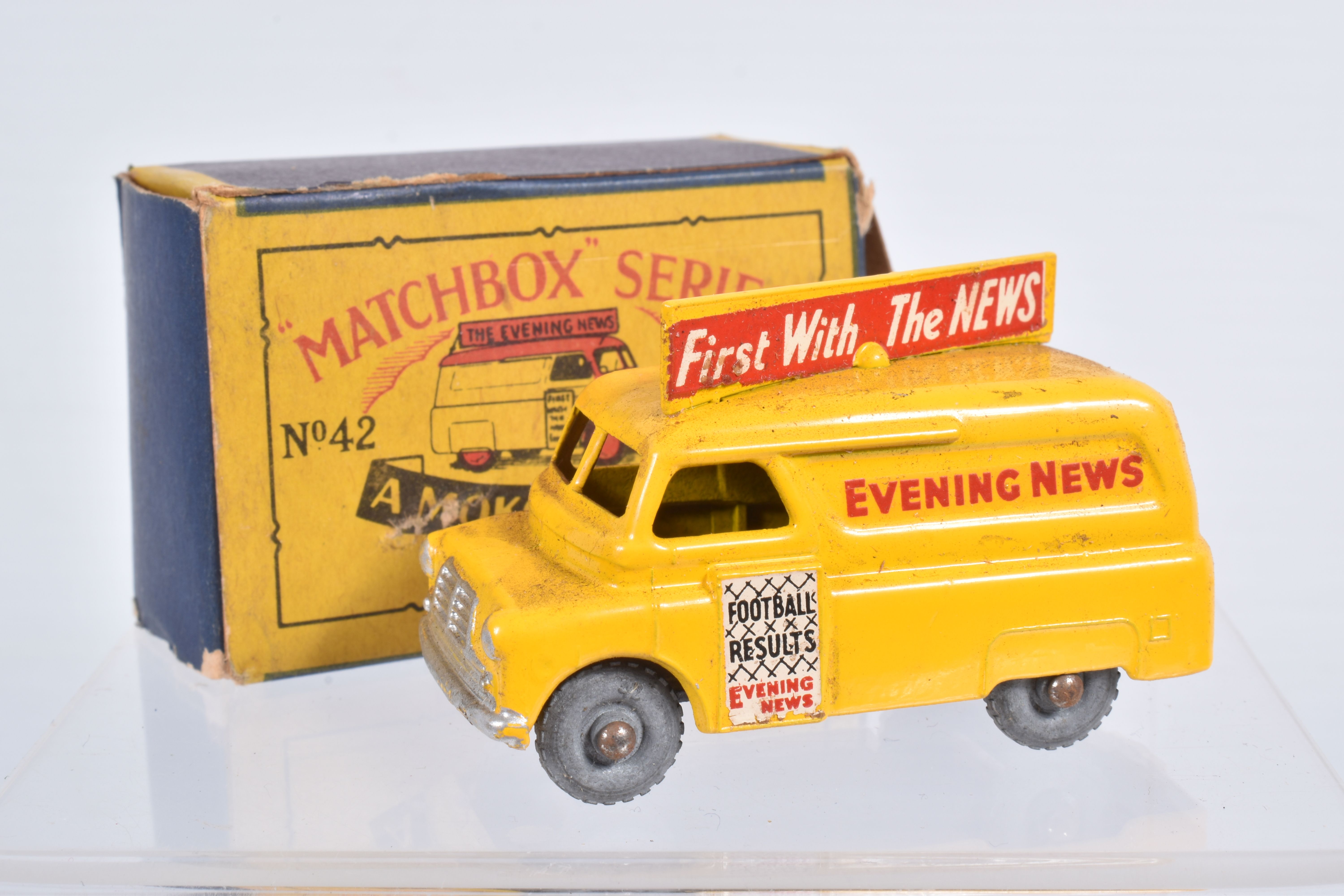 FIVE BOXED MOKO LESNEY MATCHBOX SERIES VAN MODELS, Volkswagen Van, No.34, metal wheels, Bedford - Image 9 of 36