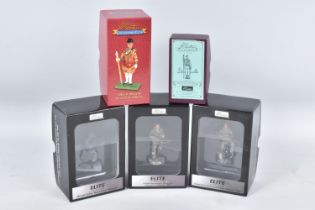 FIVE BOXED BRITAINS FIGURES, to include a Collectors Club Drum Major in State dress, 40318,