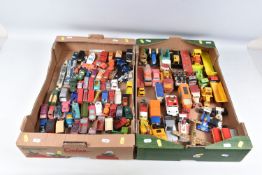 A QUANTITY OF UNBOXED AND ASSORTED PLAYWORN DIECAST VEHICLES, to include Corgi Toys Volkswagen