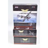 THREE BOXED 1:72 SCALE LIMITED EDITION CORGI AVIATION ARCHIVE DIECAST MODEL AIRCRAFTS, the first a