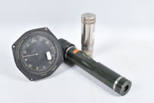 TWO MILITARY MEASURING DEVICES AND ONE OTHER, these include a radio compass from an aeroplane,
