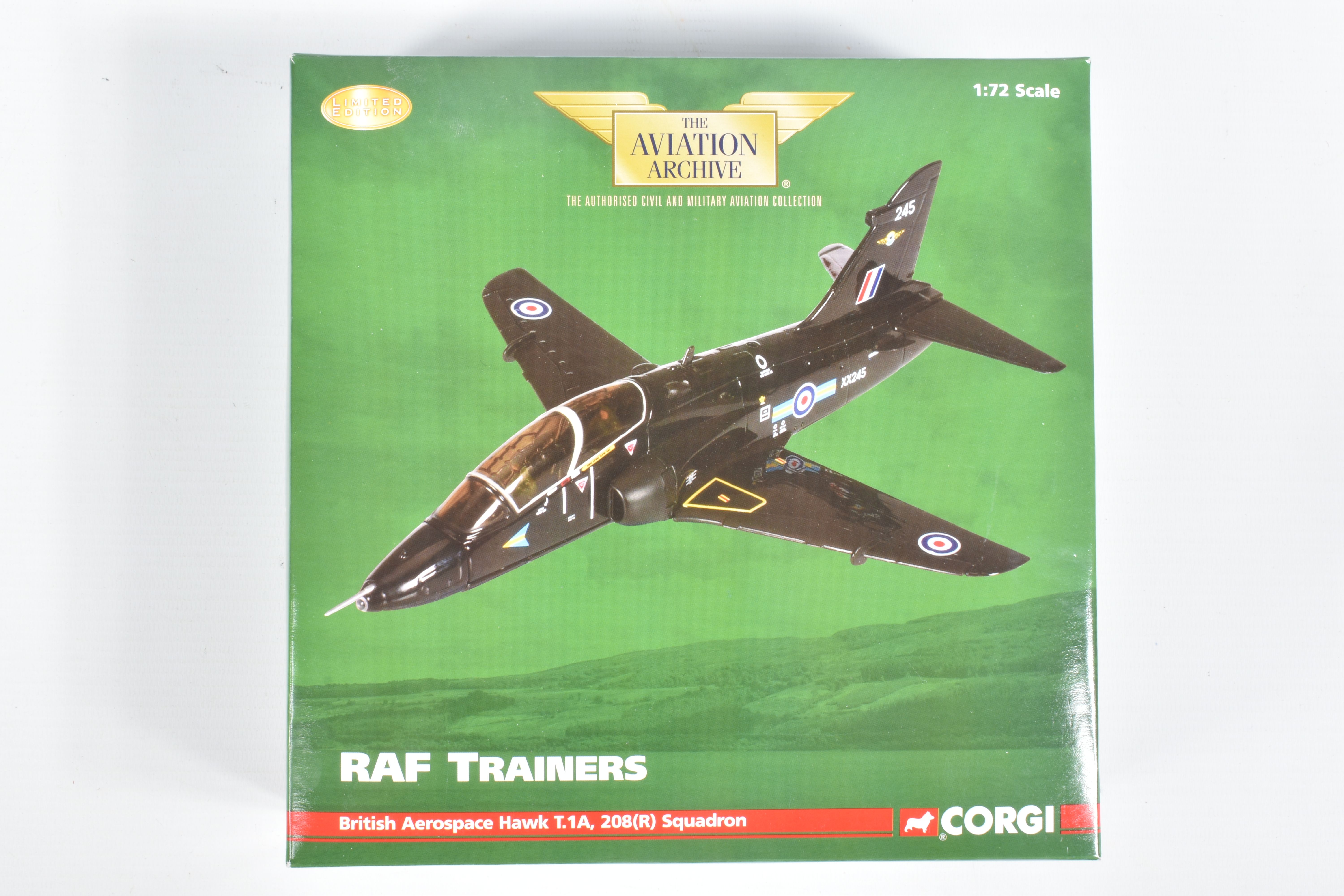 FOUR BOXED 1:72 SCALE CORGI AVIATION ARCHIVE DIECAST MODEL AIRCRAFTS, the first a RAF Trainers - Image 6 of 9