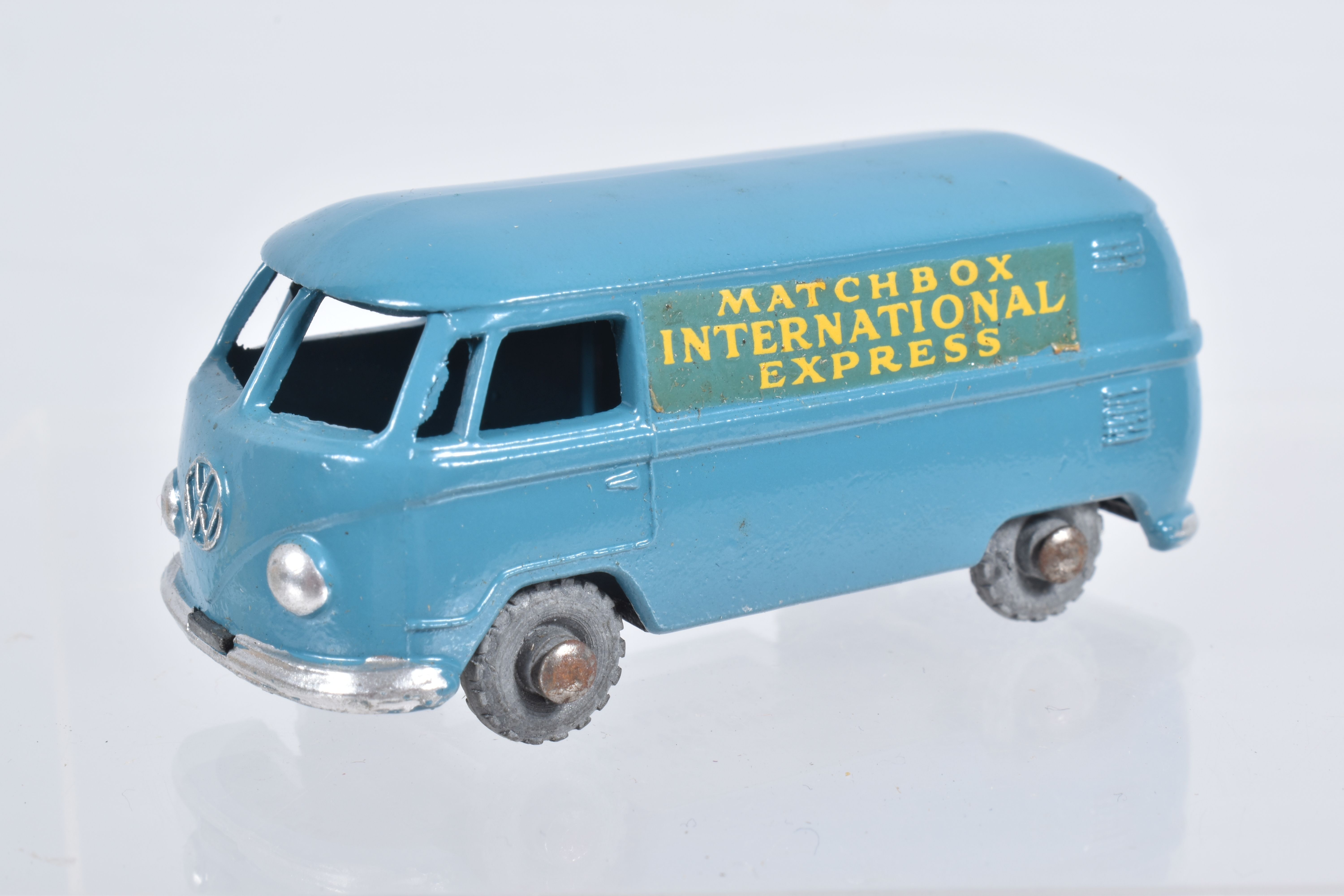 FIVE BOXED MOKO LESNEY MATCHBOX SERIES VAN MODELS, Volkswagen Van, No.34, metal wheels, Bedford - Image 6 of 36