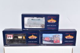 THREE BOXED OO GAUGE BACHMANN BRANCHLINE MODEL RAILWAY, to include a 25 Ton Queen Mary Brake Van,