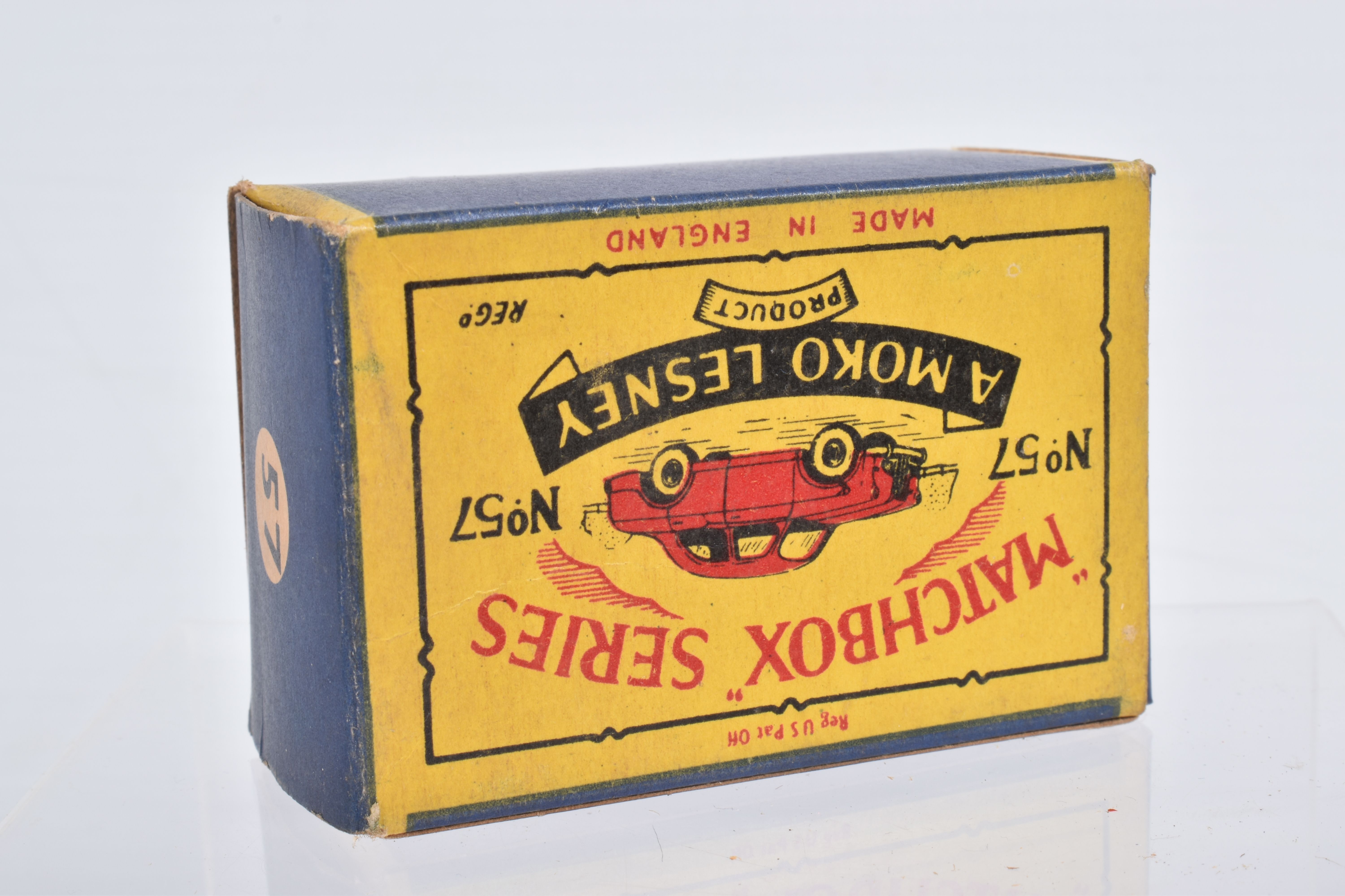 SIX BOXED MOKO LESNEY MATCHBOX SERIES CAR MODELS, Ford Anglia, No.7, grey plastic wheels, Volkswagen - Image 10 of 36