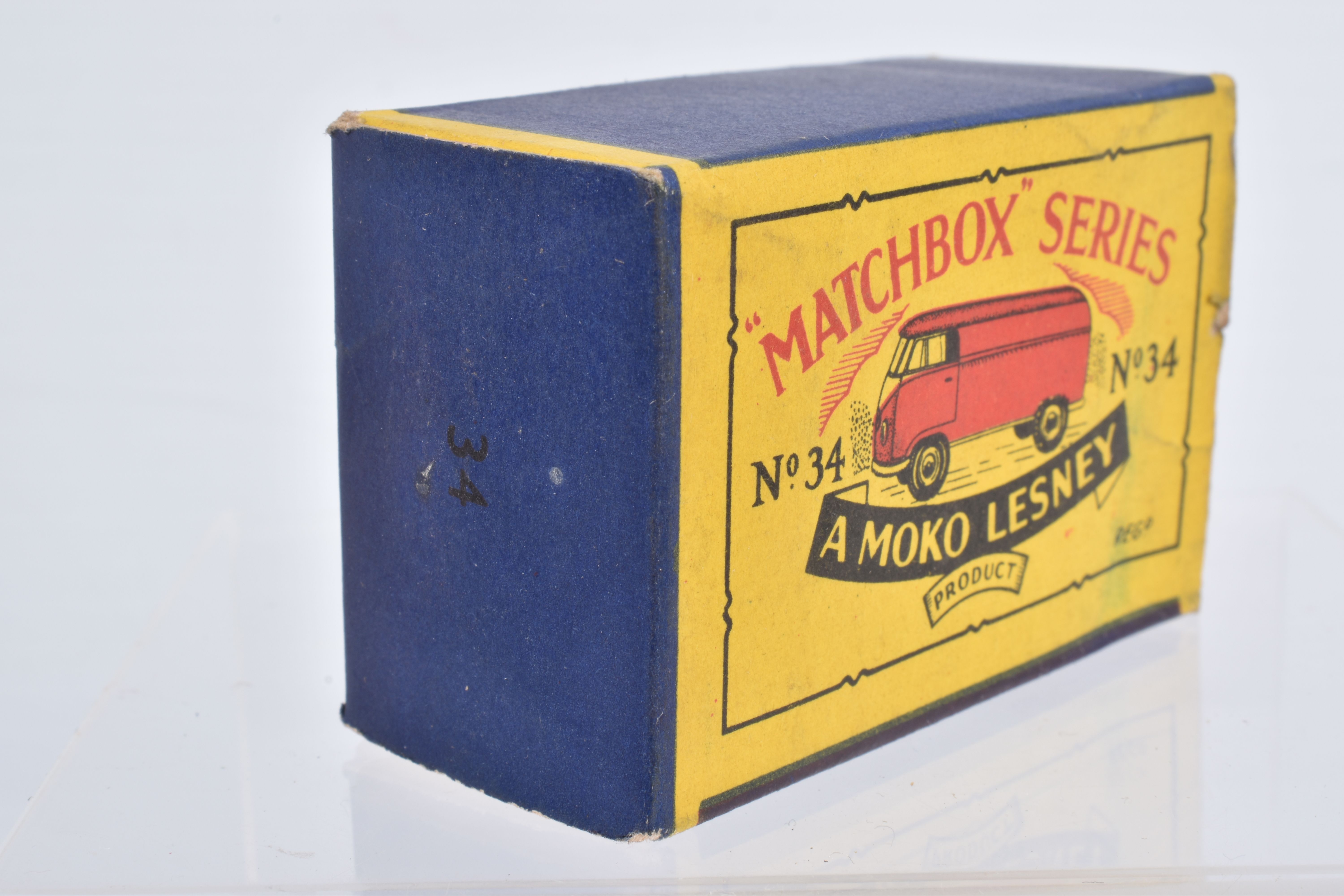 FIVE BOXED MOKO LESNEY MATCHBOX SERIES VAN MODELS, Volkswagen Van, No.34, metal wheels, Bedford - Image 4 of 36