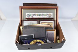 ROYAL WARWICKSHIRE REGIMENT INTEREST, a box of books, pictures and quartz wall clock, including ‘A