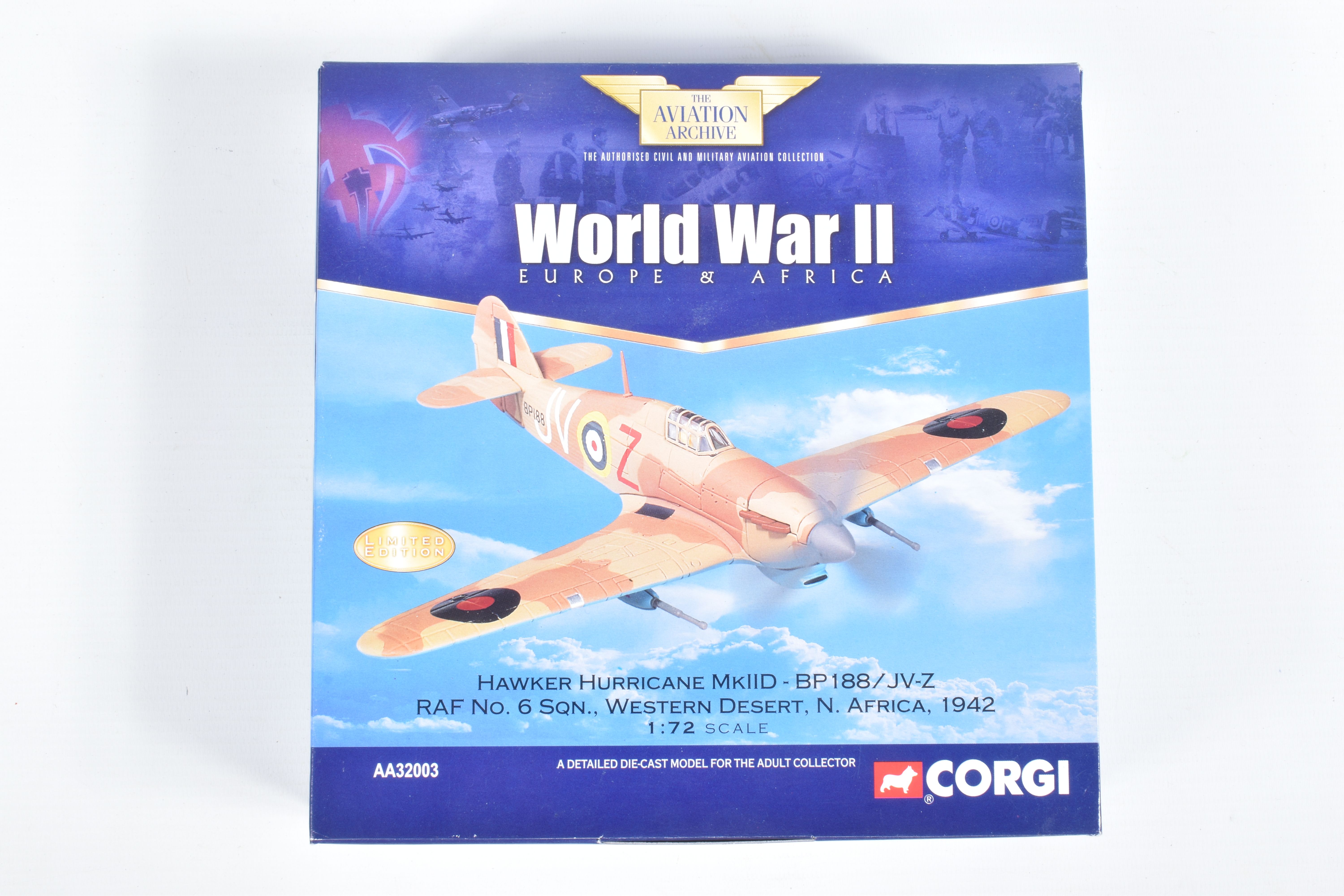 FIVE BOXED 1:72 SCALE LIMITED EDITION CORGI AVIATION ARCHIVE DIECAST MODEL AIRCRAFTS, the first a DH - Image 4 of 11