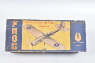 A BOXED FROG SINGLE SEAT FIGHTER AIRCRAFT (MARK V), not tested contents not checked but appears