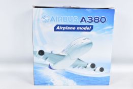 A BOXED AIRBUS A380 AIRCRAFT MODEL, Emirates Airlines A6-EDE, appears complete and in very good