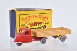 A BOXED MOKO LESNEY SCAMMELL MECHANICAL HORSE, No.10, later larger version with red cab, silver