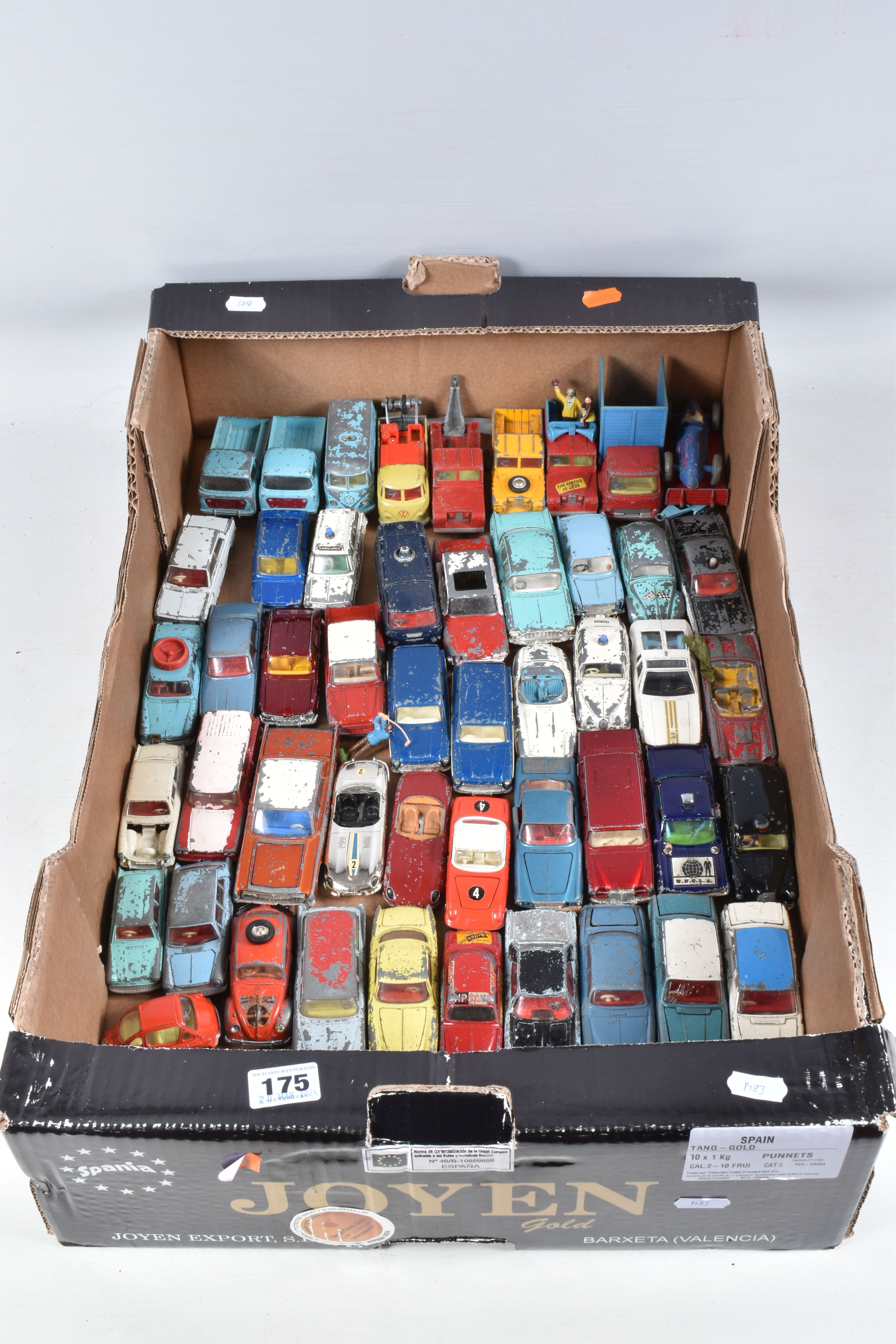 A QUANTITY OF UNBOXED AND ASSORTED PLAYWORN DIECAST VEHICLES, majority are Spot-On, Dinky and - Image 2 of 7