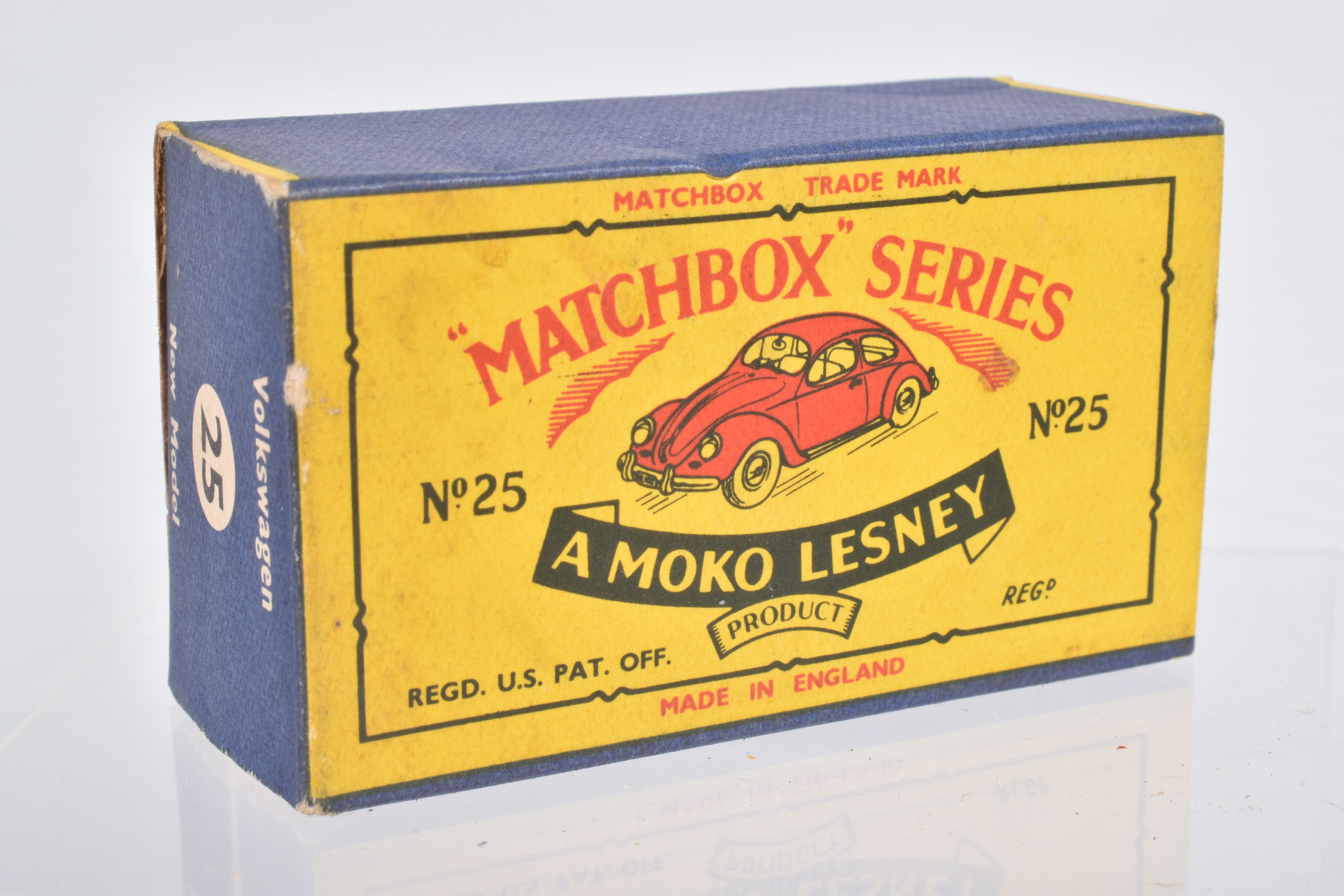 SIX BOXED MOKO LESNEY MATCHBOX SERIES CAR MODELS, Ford Anglia, No.7, grey plastic wheels, Volkswagen - Image 14 of 36