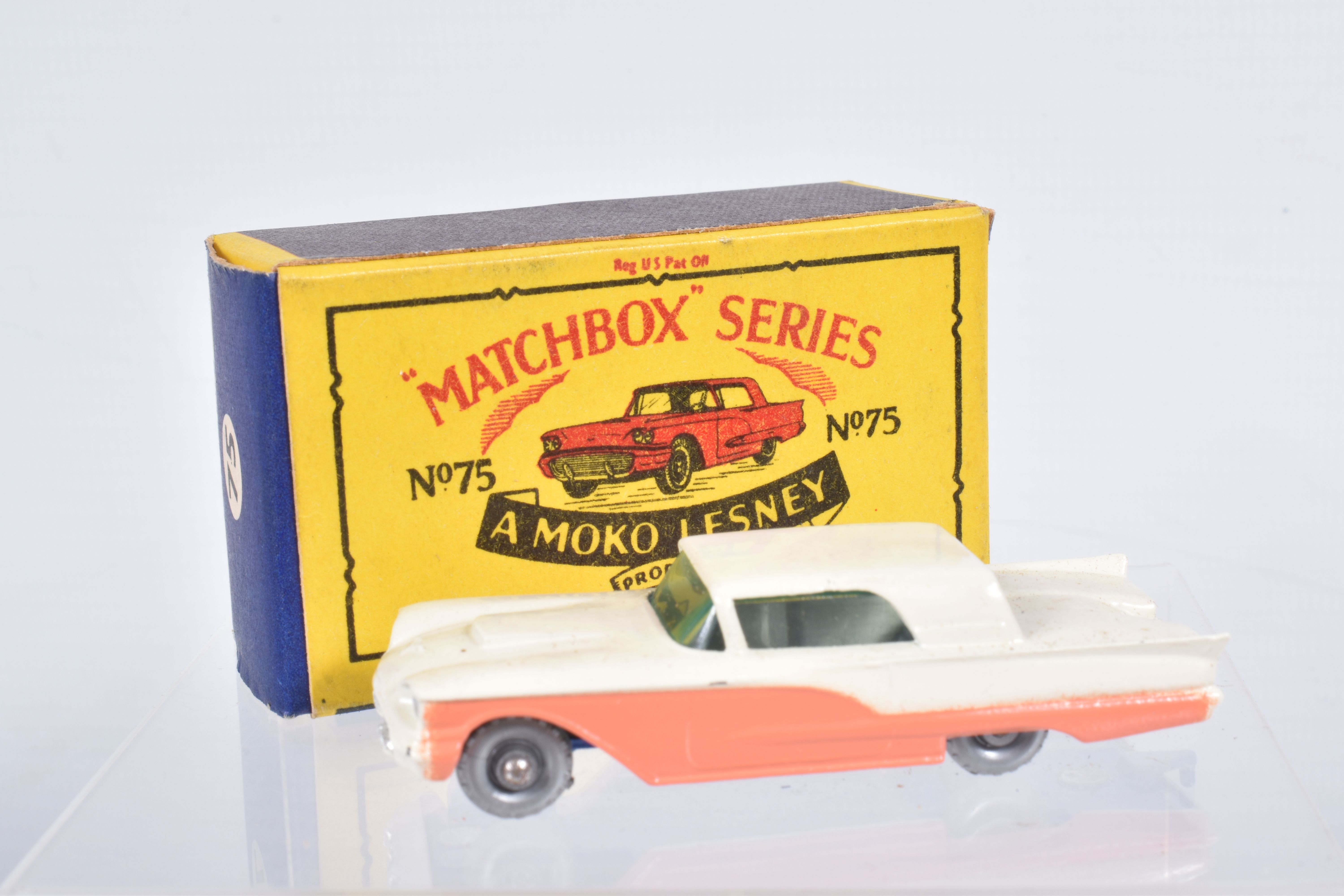 SIX BOXED MOKO LESNEY MATCHBOX SERIES CAR MODELS, Ford Anglia, No.7, grey plastic wheels, Volkswagen - Image 19 of 36