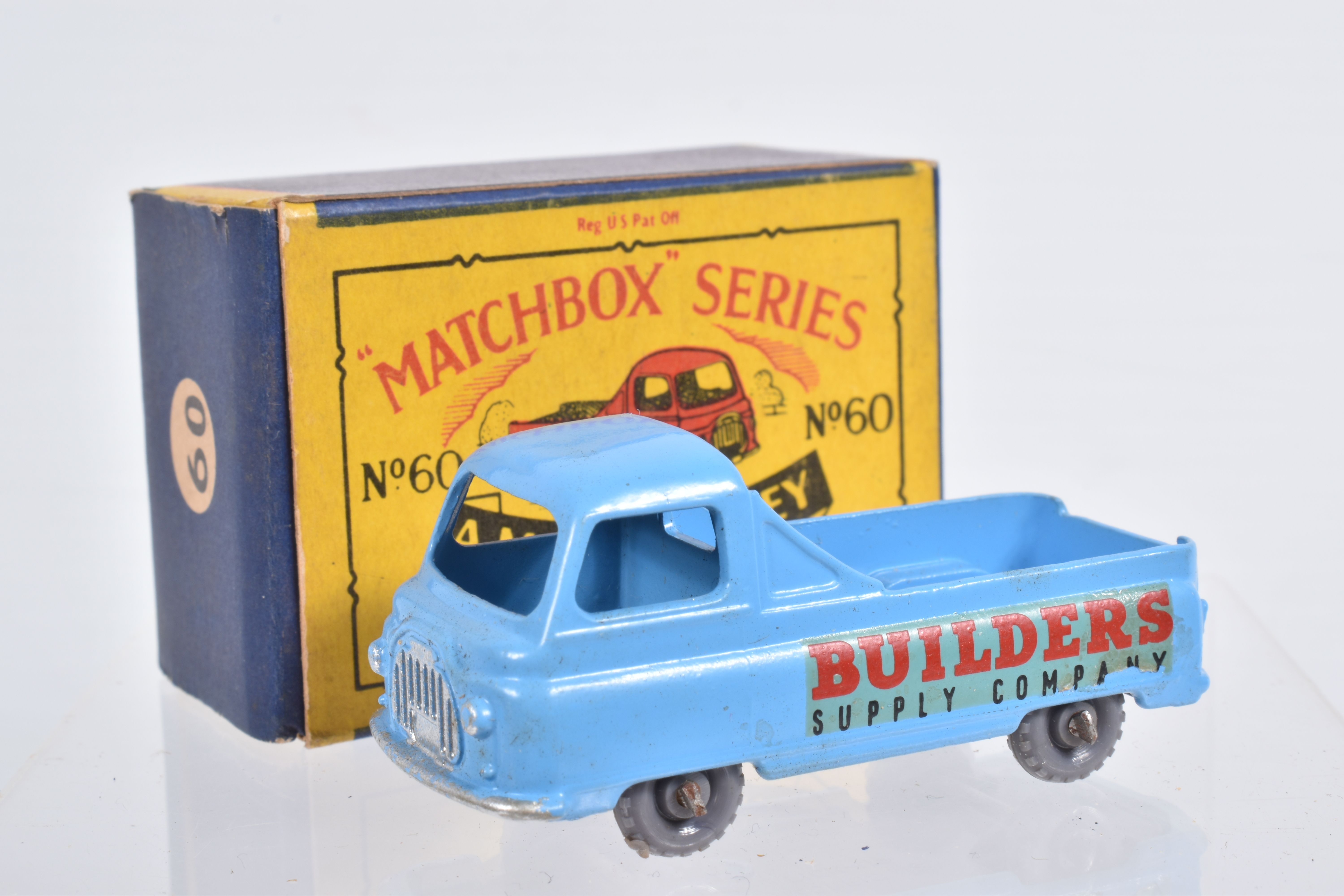 FIVE BOXED MOKO LESNEY MATCHBOX SERIES VAN MODELS, Volkswagen Van, No.34, metal wheels, Bedford - Image 30 of 36