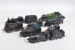 A QUANTITY OF ASSORTED OO GAUGE LOCOMOTIVES, whitemetal kit built class J72 Tank No.68709, B.R.