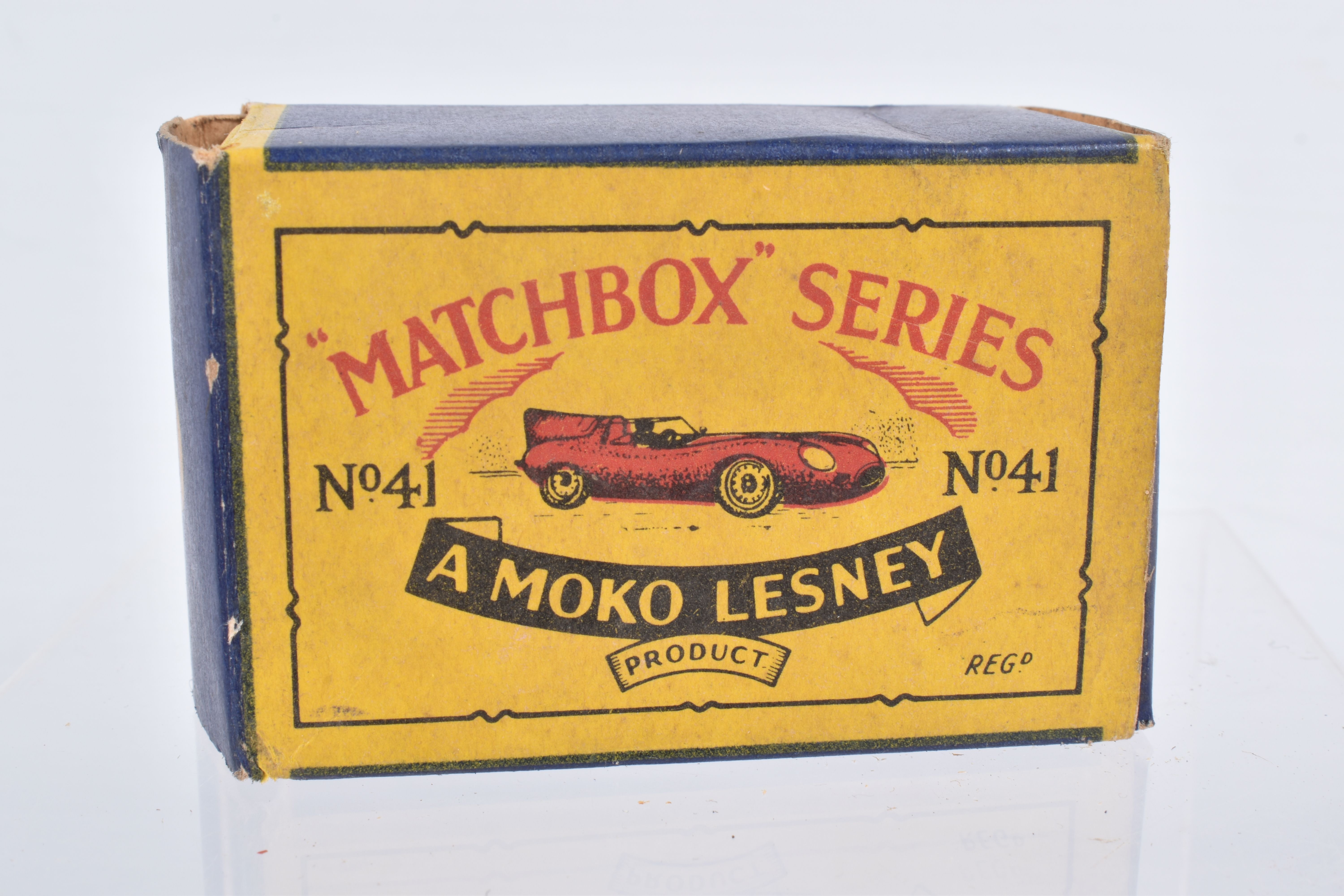 SIX BOXED MOKO LESNEY MATCHBOX SERIES CAR MODELS, Ford Anglia, No.7, grey plastic wheels, Volkswagen - Image 3 of 36