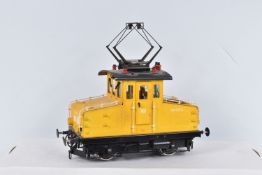 AN UNBOXED MARKLIN GAUGE 1 CLASS 869 ELECTRIC SHUNTING LOCOMOTIVE, No.869 012-6, D.B. yellow livery,