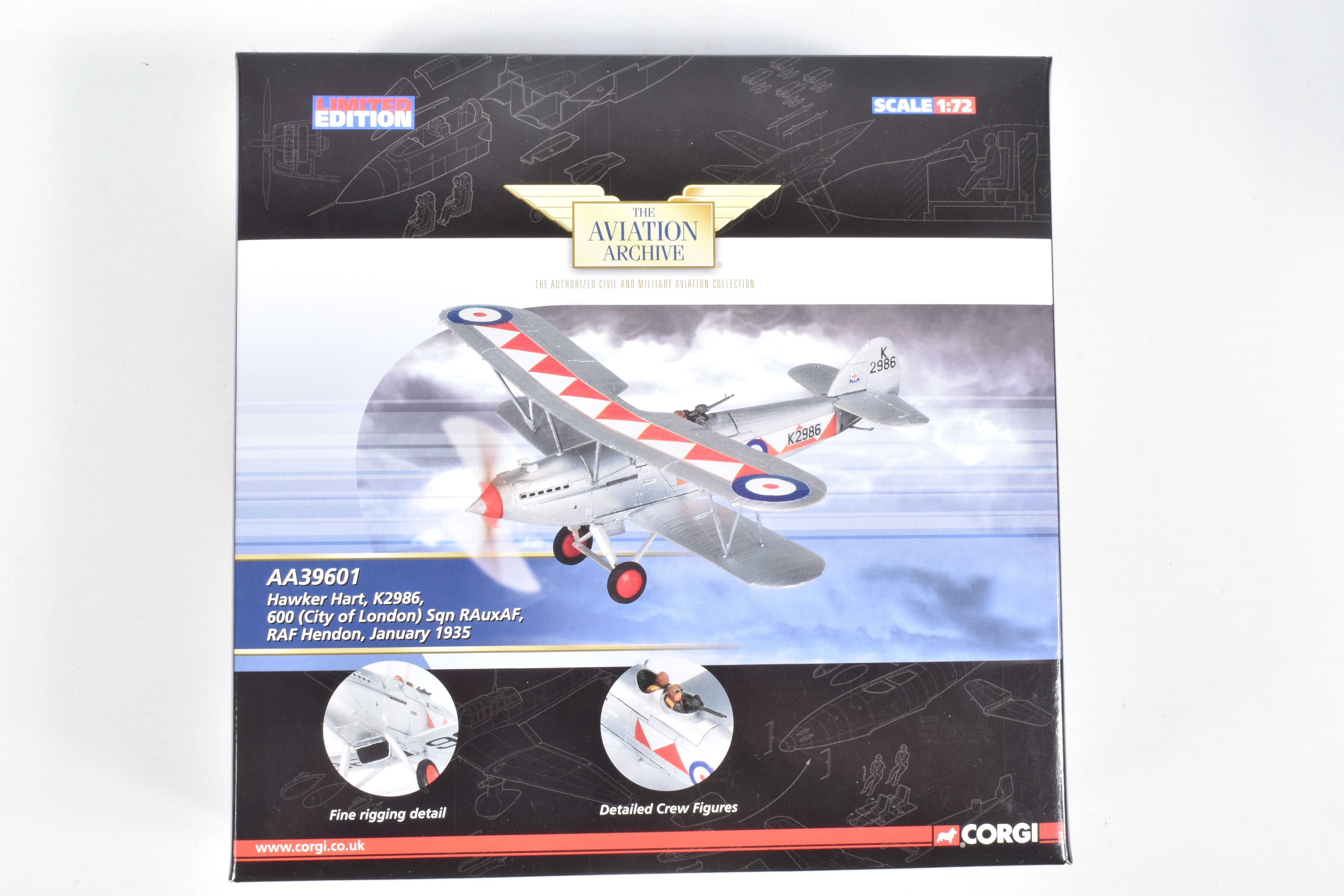 FOUR BOXED LIMITED EDITION CORGI AVIATION ARCHIVE DIECAST MODEL AIRCRAFTS, the first is a 1:72 scale - Image 7 of 8