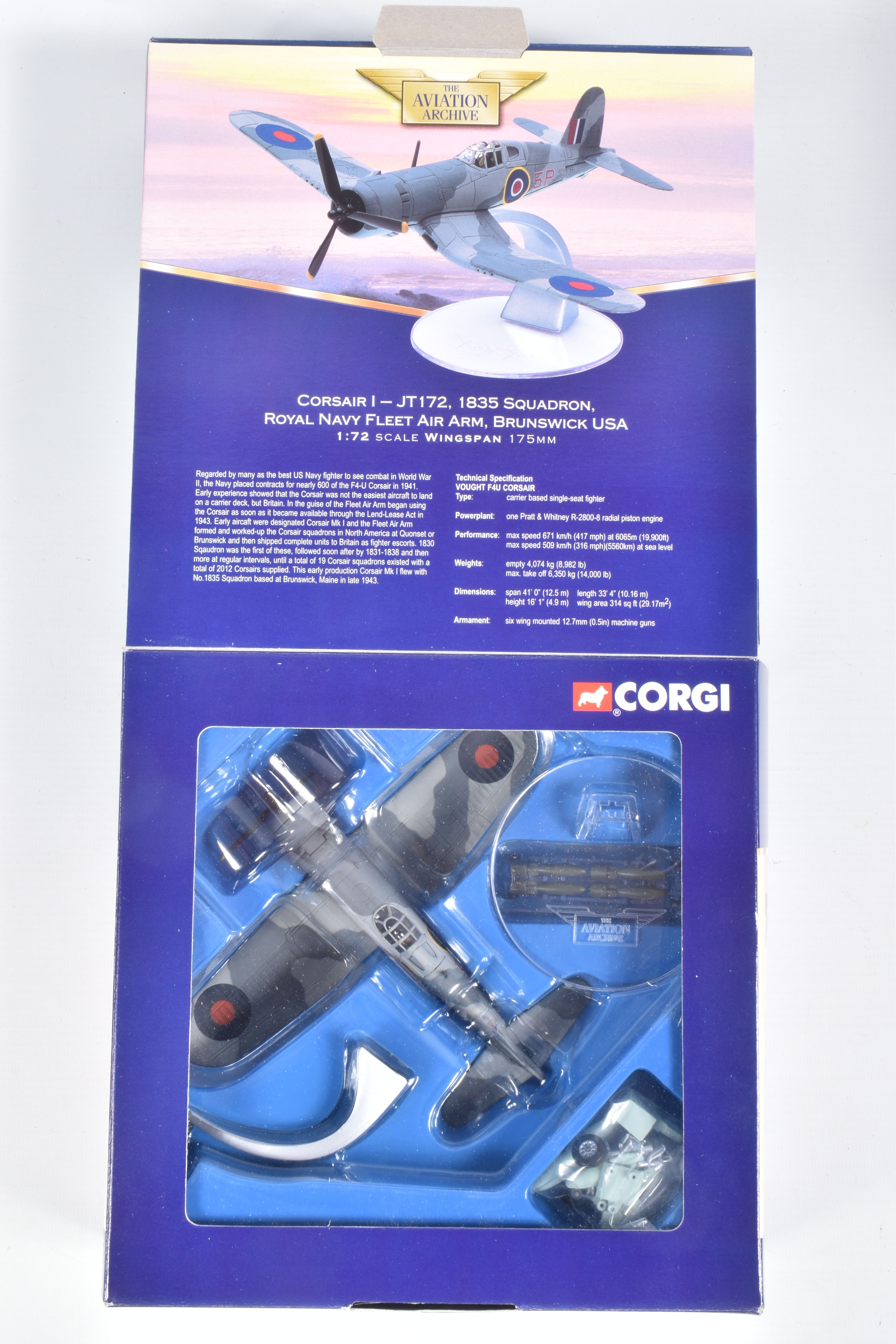 FIVE BOXED 1:72 SCALE LIMITED EDITION CORGI AVIATION ARCHIVE DIECAST MODEL AIRCRAFTS, the first a DH - Image 11 of 11