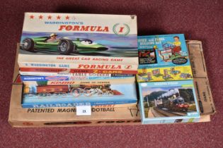 A COLLECTION OF VINTAGE BOXED WADDINGTON'S BOARD GAMES, to include 'Z-Cars', 'Kimbo', '