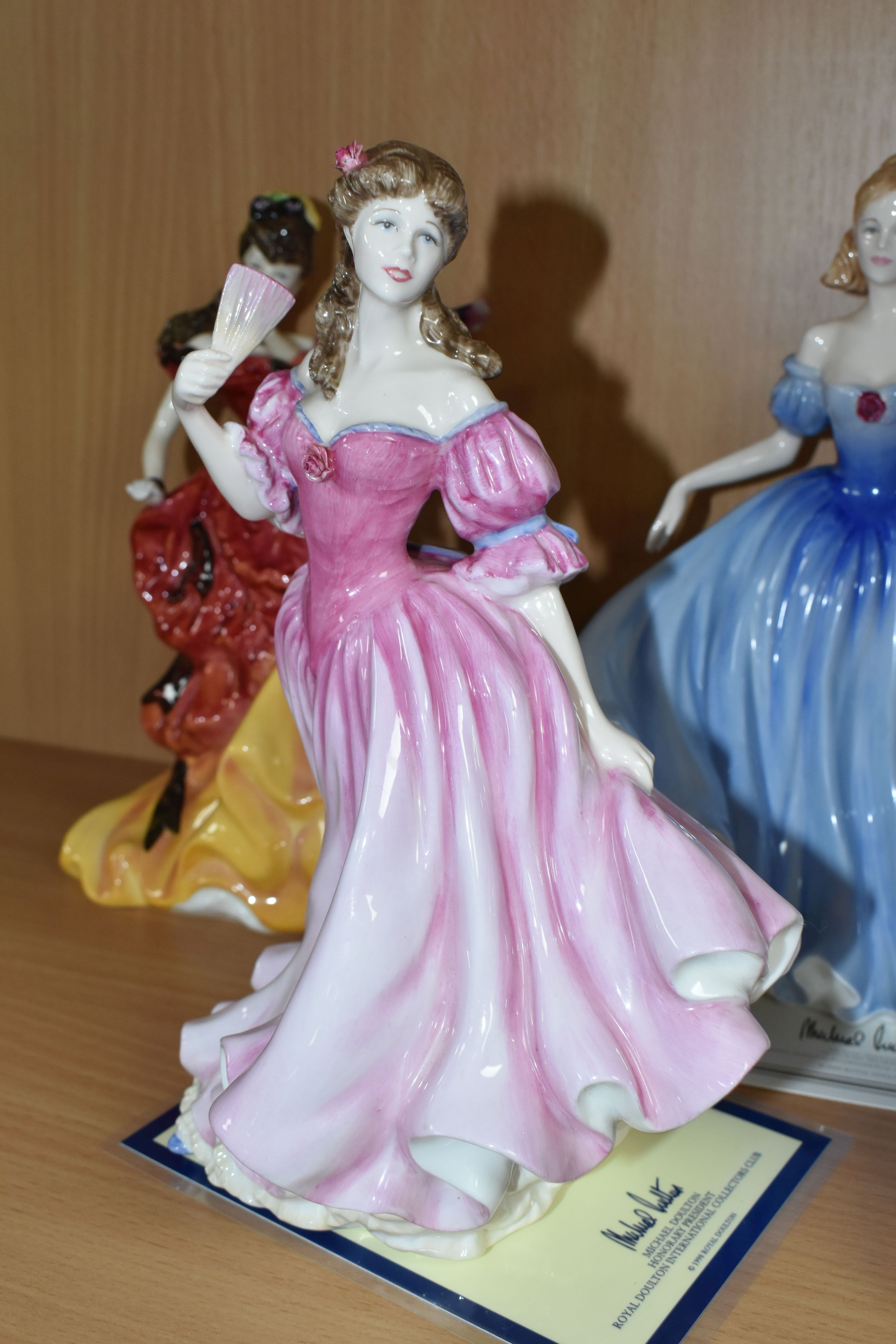 FIVE ROYAL DOULTON FIGURE OF THE YEAR LADIES, comprising 1996 'Belle' HN3703 (no certificate), - Image 7 of 7