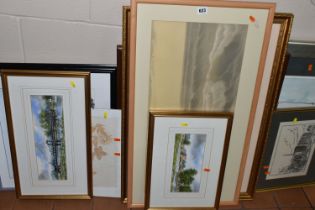 A SMALL QUANTITY OF PAINTINGS AND PRINTS, to include a L. S. Lowry limited edition print 'Lancashire