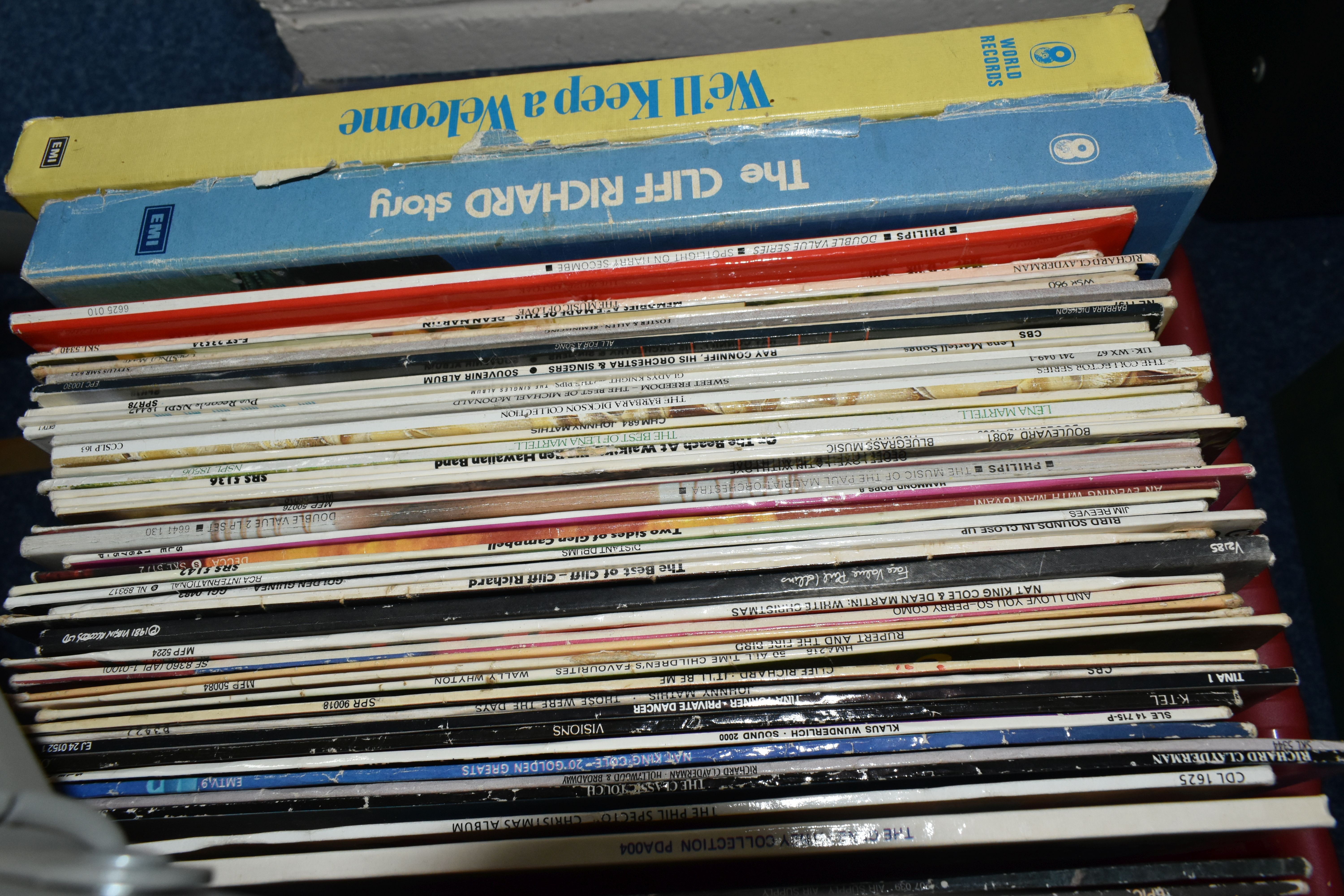 TWO BOXES OF LPS AND SINGLES RECORDS, including Cliff Richard, The Shadows, musicals, - Image 3 of 6