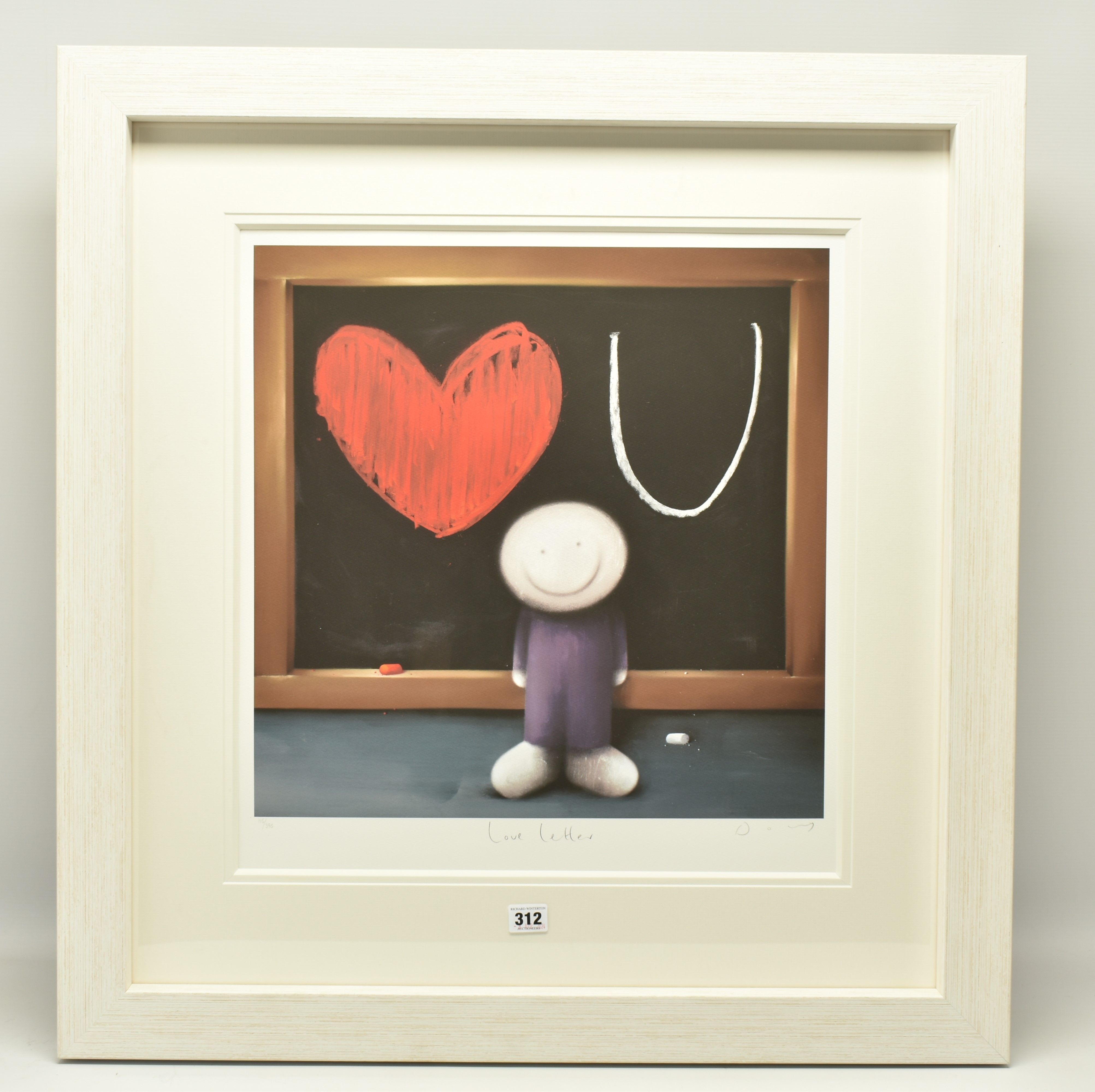 DOUG HYDE (BRITISH 1972) 'LOVE LETTER', a signed limited edition print on paper, depicting a smiling