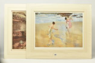 WILLIAM RUSSELL FLINT (1875-1969) 'RETREAT FROM THE SUN', a signed limited edition print depicting