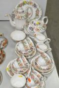 A GROUP OF PARAGON 'COUNTRY LANE' PATTERN COFFEE AND TEAWARE, comprising a cake plate, coffee pot,