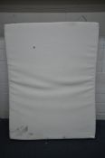 A SIMBA LUXE 4FT6 MEMORY FOAM MATTRESS (condition report: mattress cover in need of cleaning)