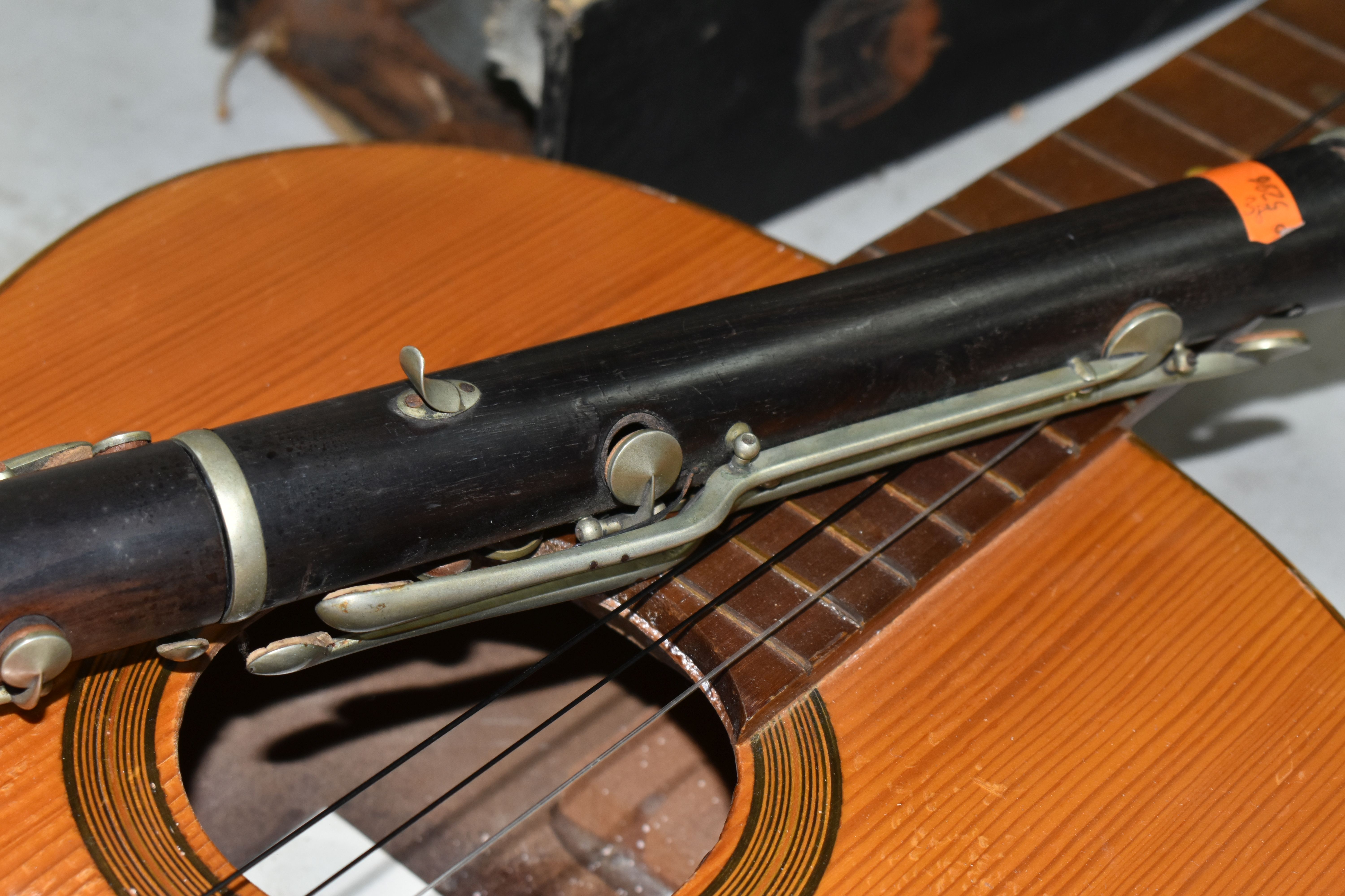 A METZLER & CO OF LONDON WOODEN CLARINET, makers name stamped to the two lower sections, length - Image 11 of 12