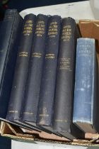 ONE BOX OF BOOKS containing six titles on the subject of Aircraft, four volumes of Jane's All The