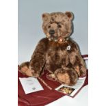 A CHARLIE BEARS 'BRUTUS' TEDDY BEAR, no CB131388, designed by Isabelle Lee, height approximately