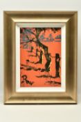 ROLF HARRIS (AUSTRALIA 1930-2023) 'KOOKABURRA AT DUSK', a signed limited edition print on canvas
