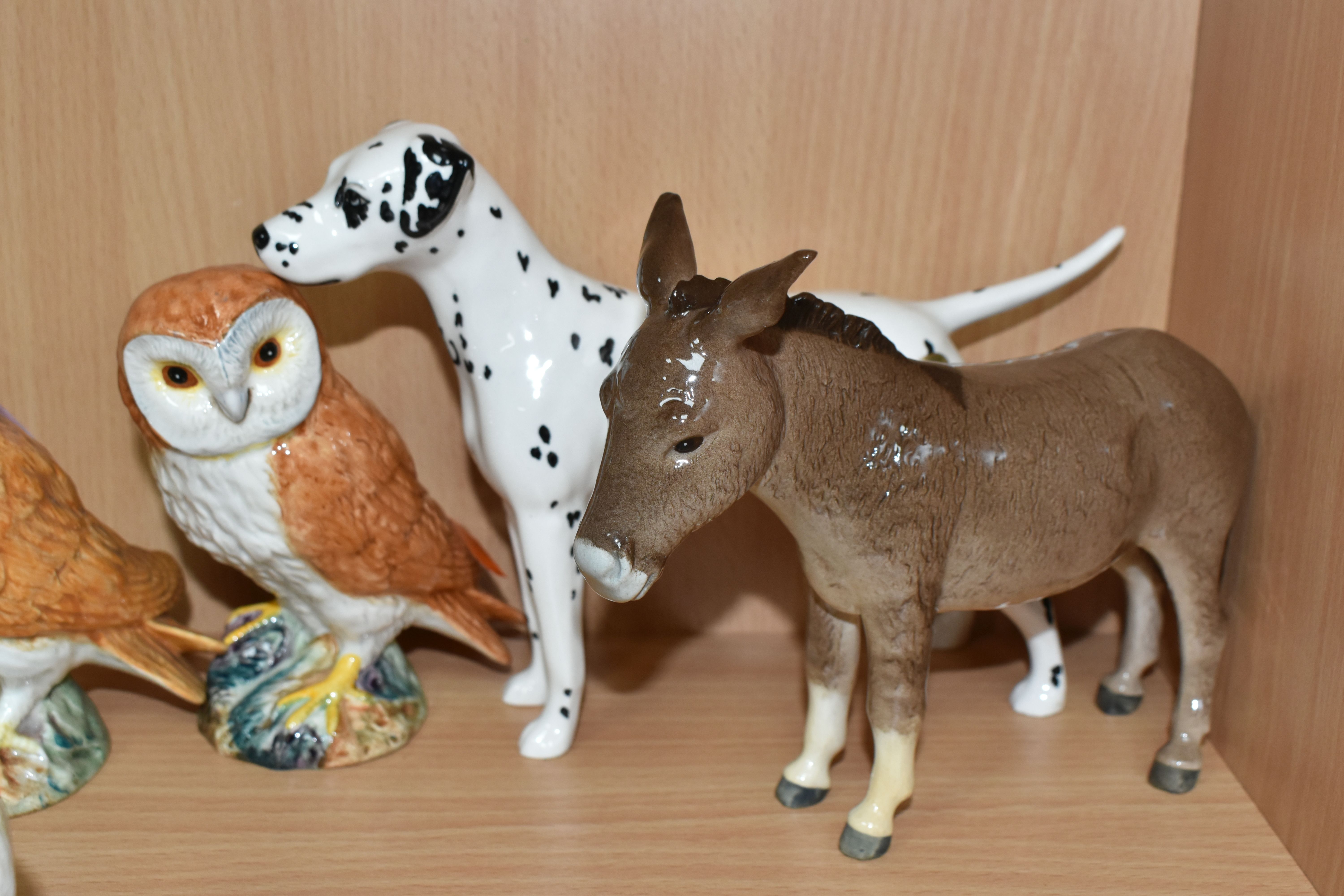 A GROUP OF BESWICK ANIMALS, comprising two donkeys, Donkey foal, height 11cm and Donkey no.2267A, - Image 8 of 10