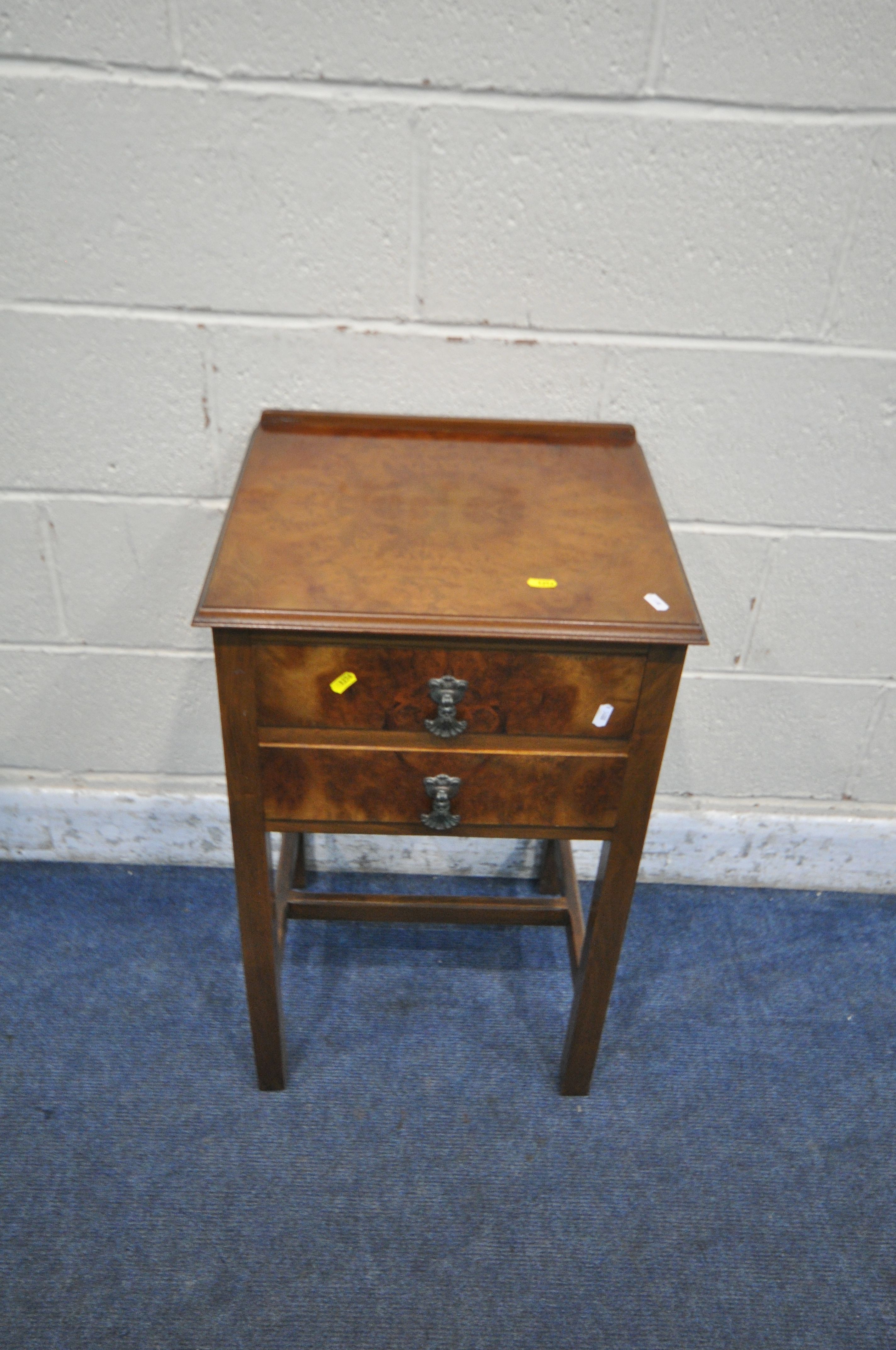 A 20TH CENTURY WALNUT CHEST OF FIVE DRAWERS, on cabriole legs, width 84cm x depth 48cm x height - Image 6 of 6