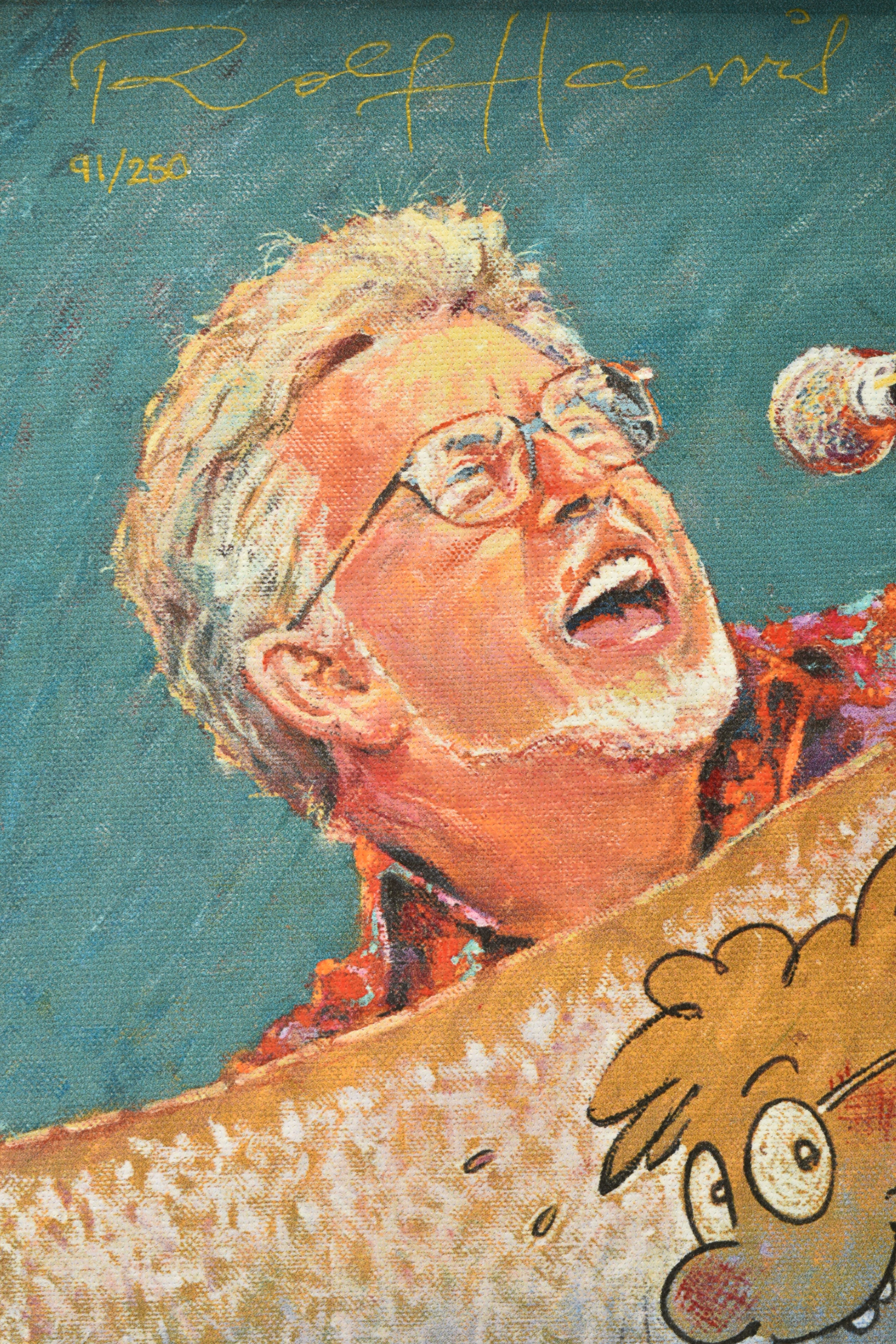 ROLF HARRIS (AUSTRALIA 1930-2023) 'ROLF SINGS', a signed limited edition print on canvas board, - Image 3 of 6