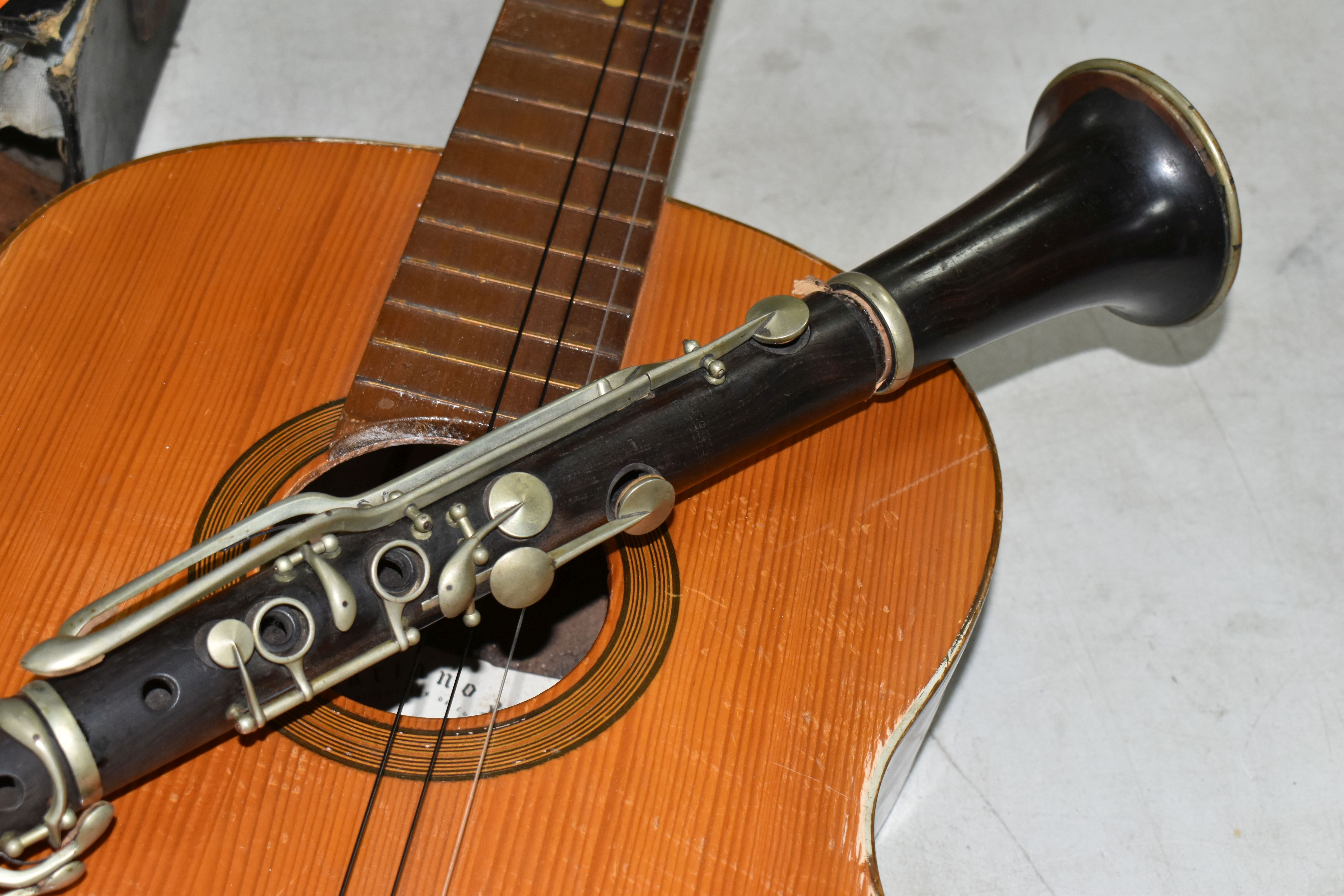 A METZLER & CO OF LONDON WOODEN CLARINET, makers name stamped to the two lower sections, length - Image 8 of 12